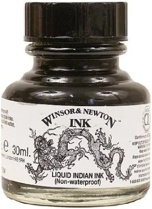 Winsor & Newton Liquid Indian Ink 30 ml [PACK OF 2 ]
