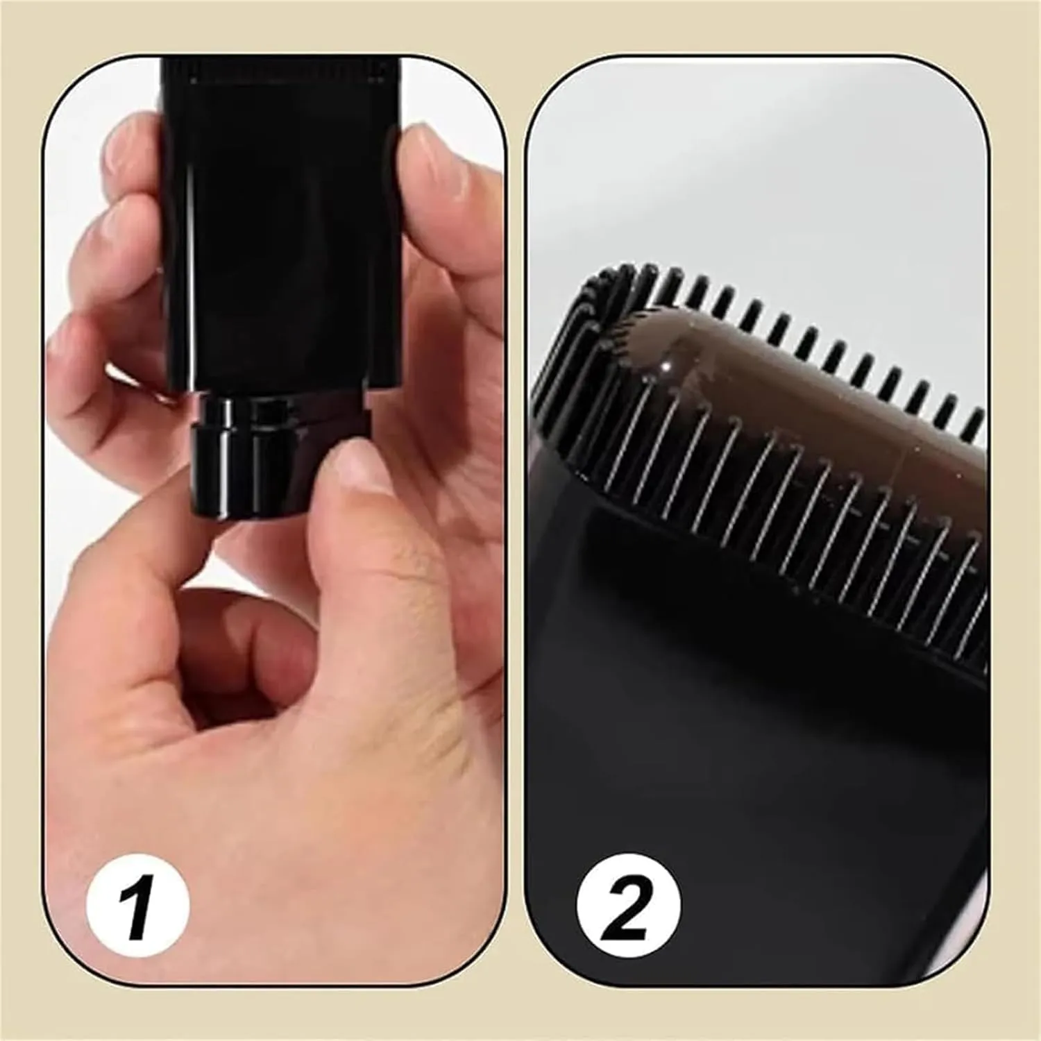 Yuaonew Hair Stick, Yuaonew Hair Concealer, Bosuyo Ultimate Hair Dye Comb, Cover Gray 𝐇𝐚𝐢𝐫 In 1 Second, 2 In 1 Instant Dye For Women & Men, Safe & Convenient (2PCS,03 Coffee)