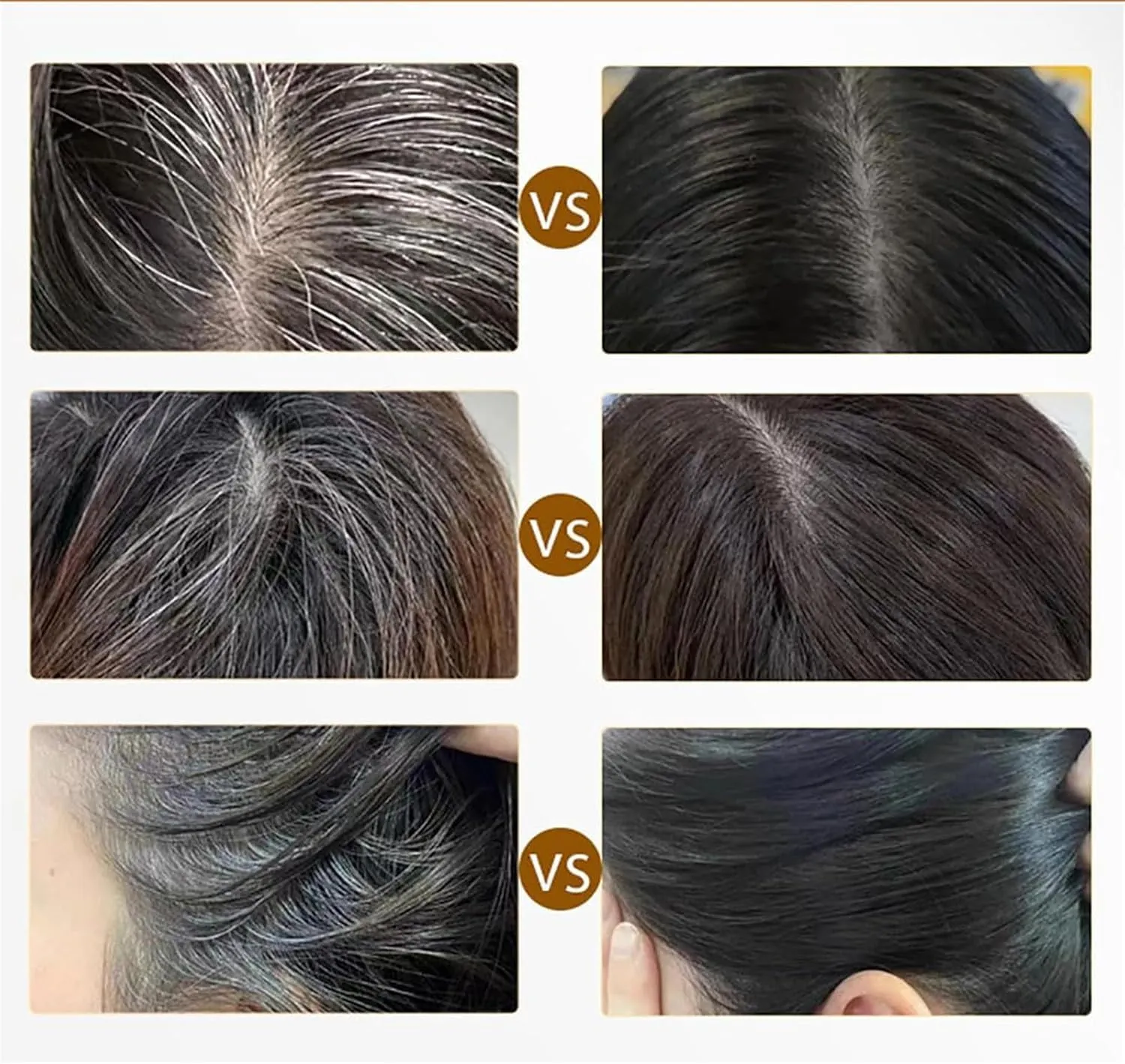 Yuaonew Hair Stick, Yuaonew Hair Concealer, Bosuyo Ultimate Hair Dye Comb, Cover Gray 𝐇𝐚𝐢𝐫 In 1 Second, 2 In 1 Instant Dye For Women & Men, Safe & Convenient (2PCS,03 Coffee)